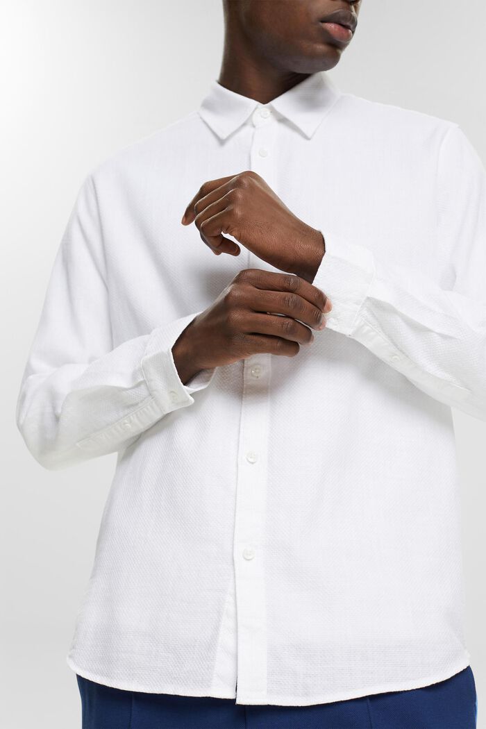 도비 셔츠, WHITE, detail image number 2
