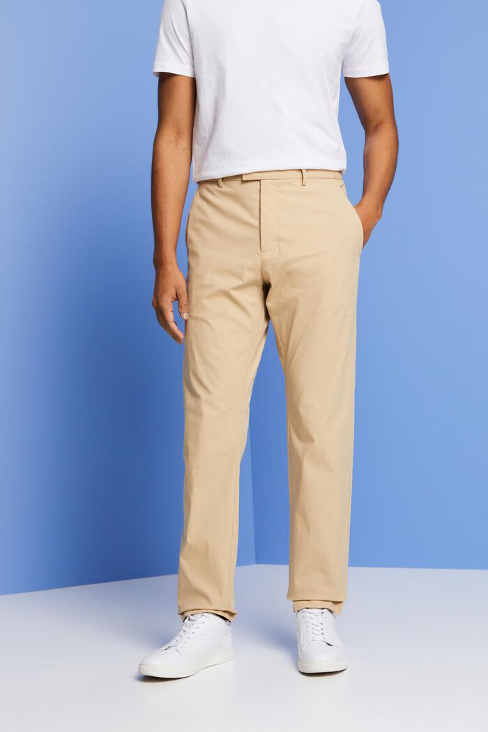 Poplin chino trousers, SAND, detail image number 0