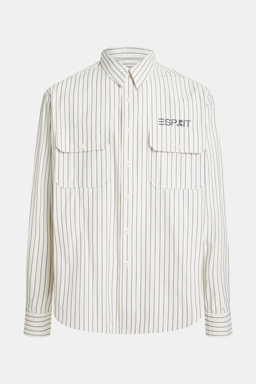 Relaxed fit striped shirt