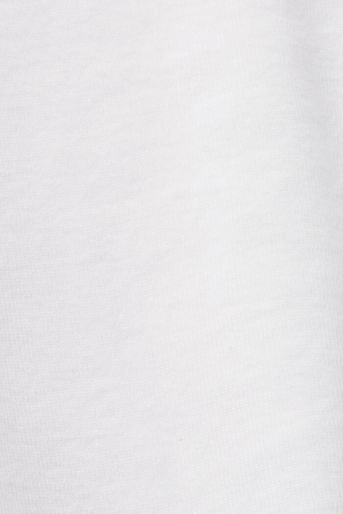 프런트 프린트 티셔츠, WHITE, detail image number 5