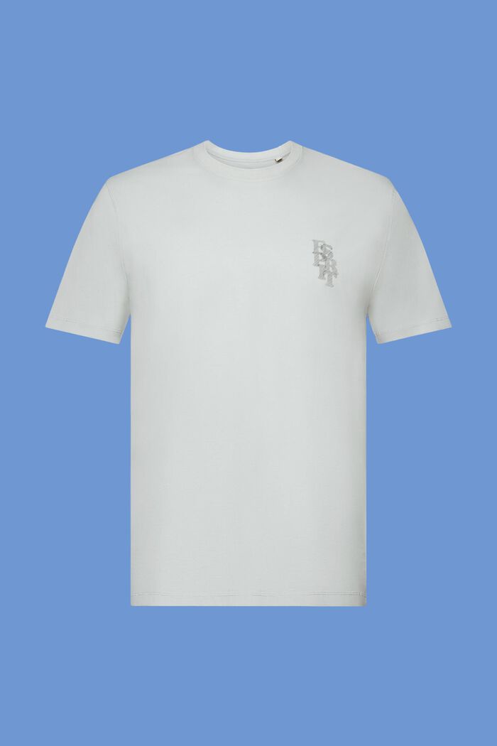 로고 티셔츠, 100% 코튼, LIGHT GUNMETAL, detail image number 6