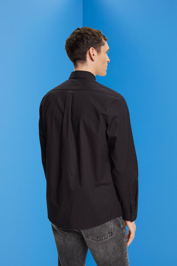Button-down shirt, BLACK, detail image number 3