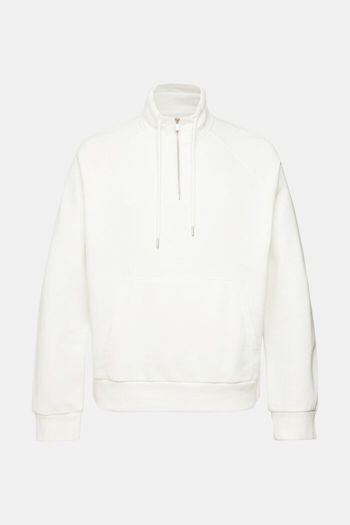 Half zip sweatshirt, OFF WHITE, detail image number 6