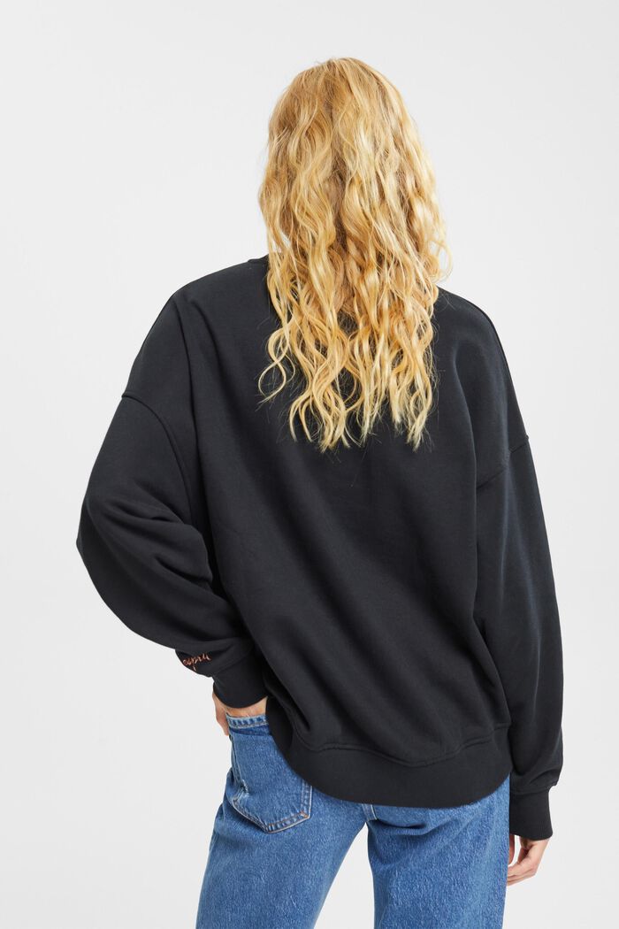 Relaxed fit Sweatshirt, BLACK, detail image number 3