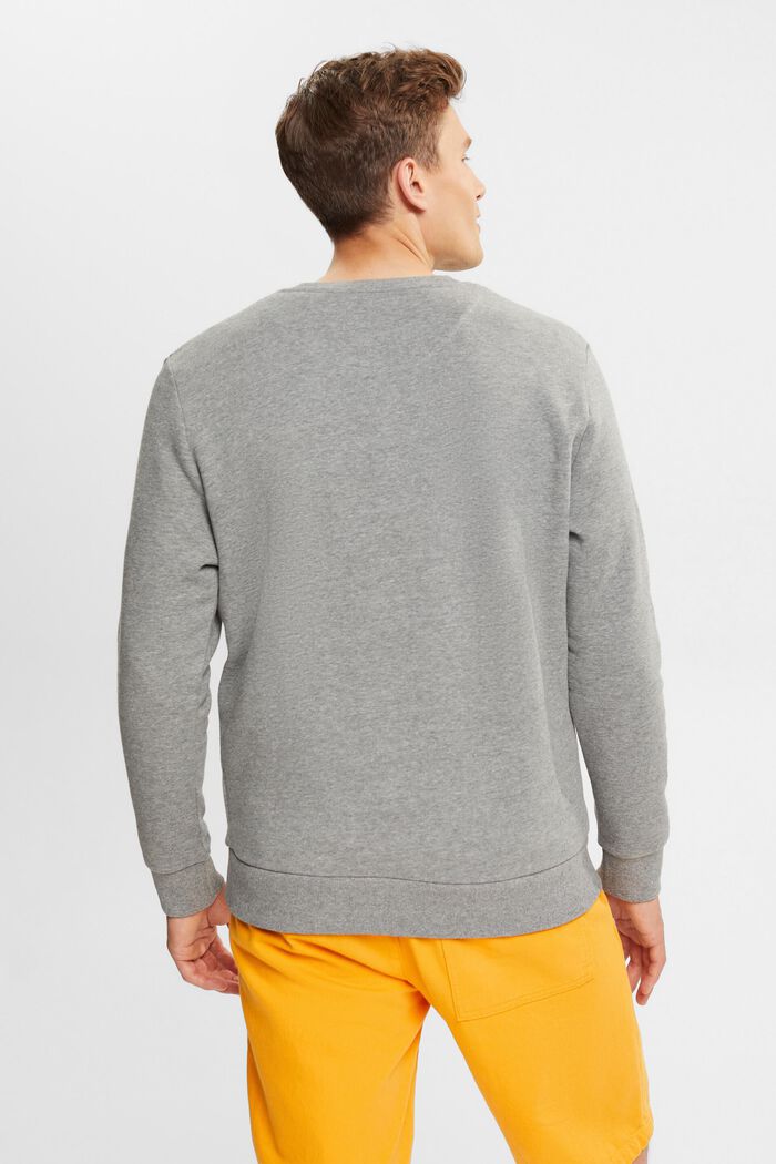 Sweatshirt with a colourful embroidered logo, MEDIUM GREY, detail image number 4