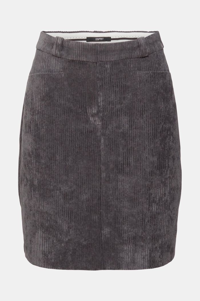Corduroy mini skirt, ANTHRACITE, detail image number 7