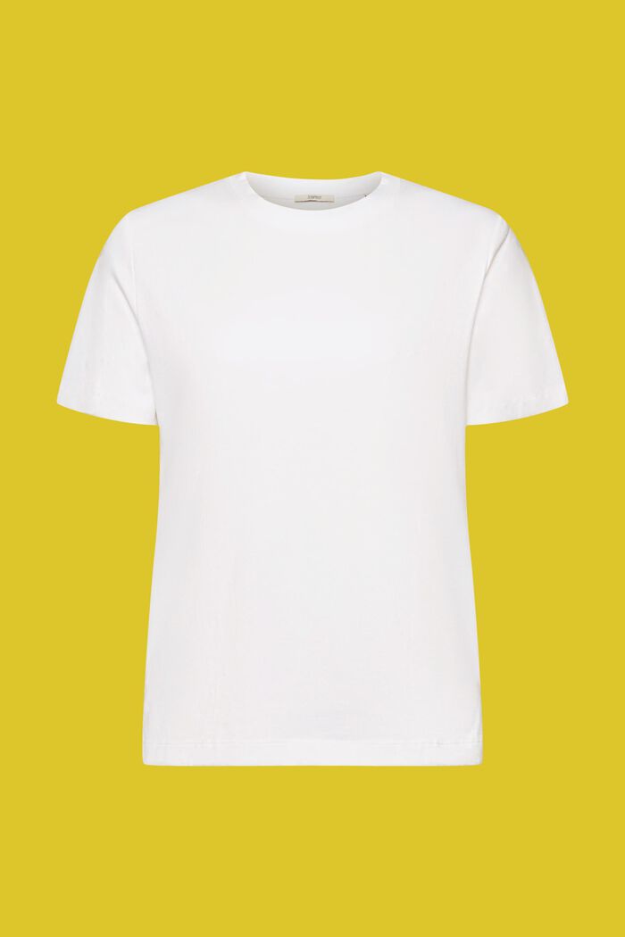 코튼 혼방 티셔츠, WHITE, detail image number 7
