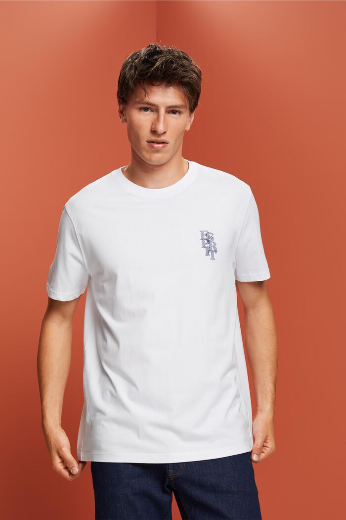 Logo t-shirt, 100% cotton, WHITE, detail image number 0