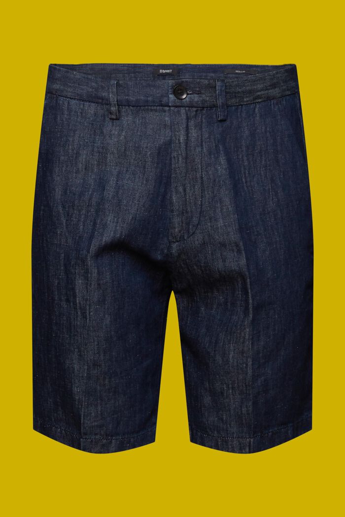 Chino shorts in a jeans look, BLUE BLACK, detail image number 9
