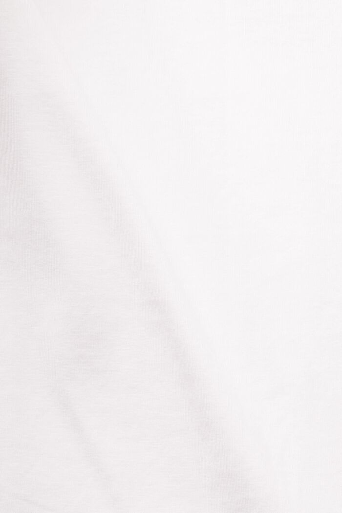 프린트가 있는 코튼 티셔츠, WHITE, detail image number 1