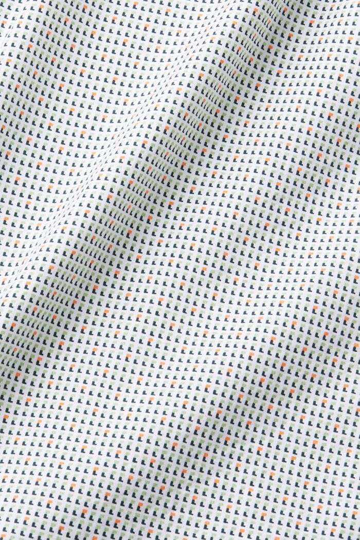 전체적인 패턴의 슬림 핏 셔츠, WHITE, detail image number 5