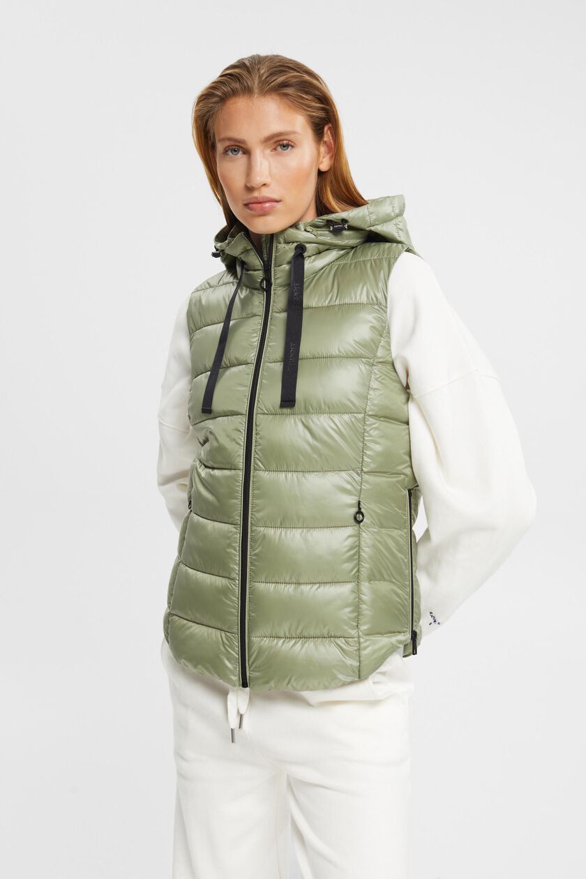 Hooded Quilted Shell Vest
