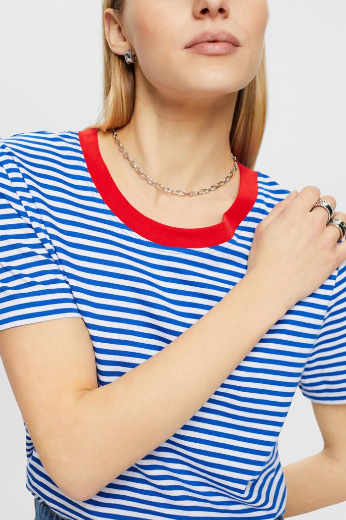 Striped t-shirt, BLUE, detail image number 2