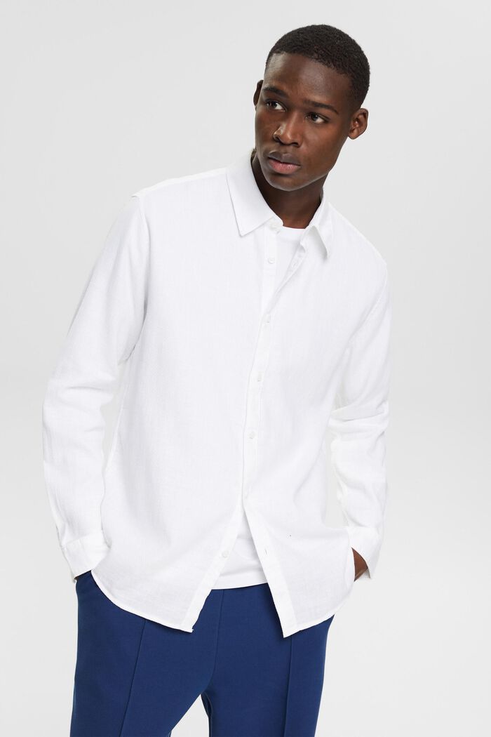 도비 셔츠, WHITE, detail image number 0