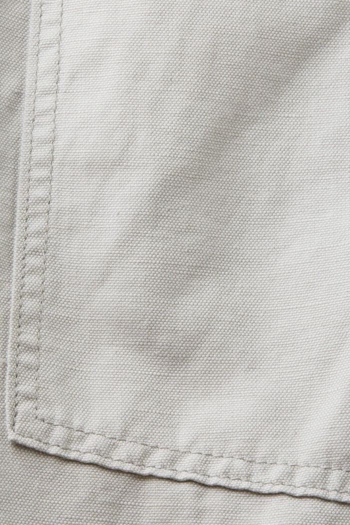 Bermuda shorts, cotton-linen blend, LIGHT GREY, detail image number 6
