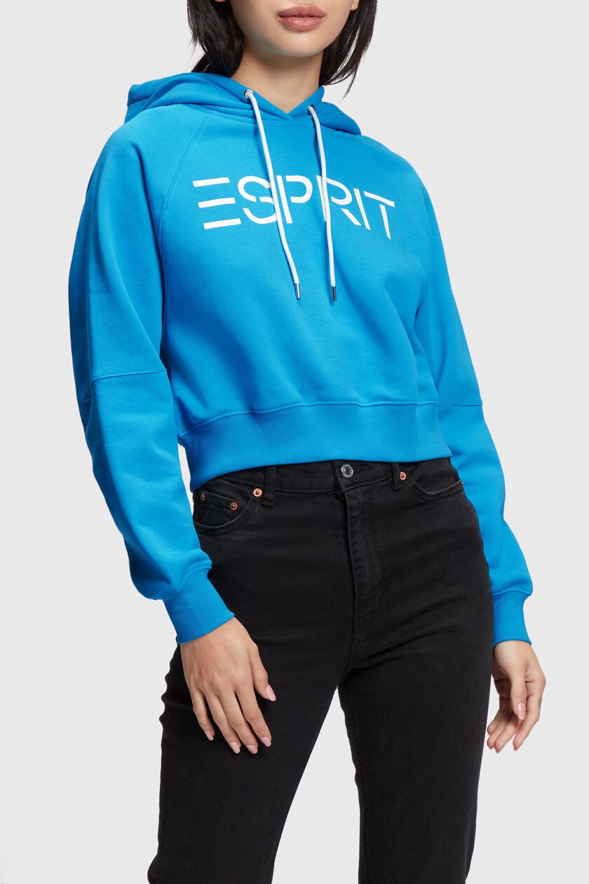 Cropped logo hoodie
