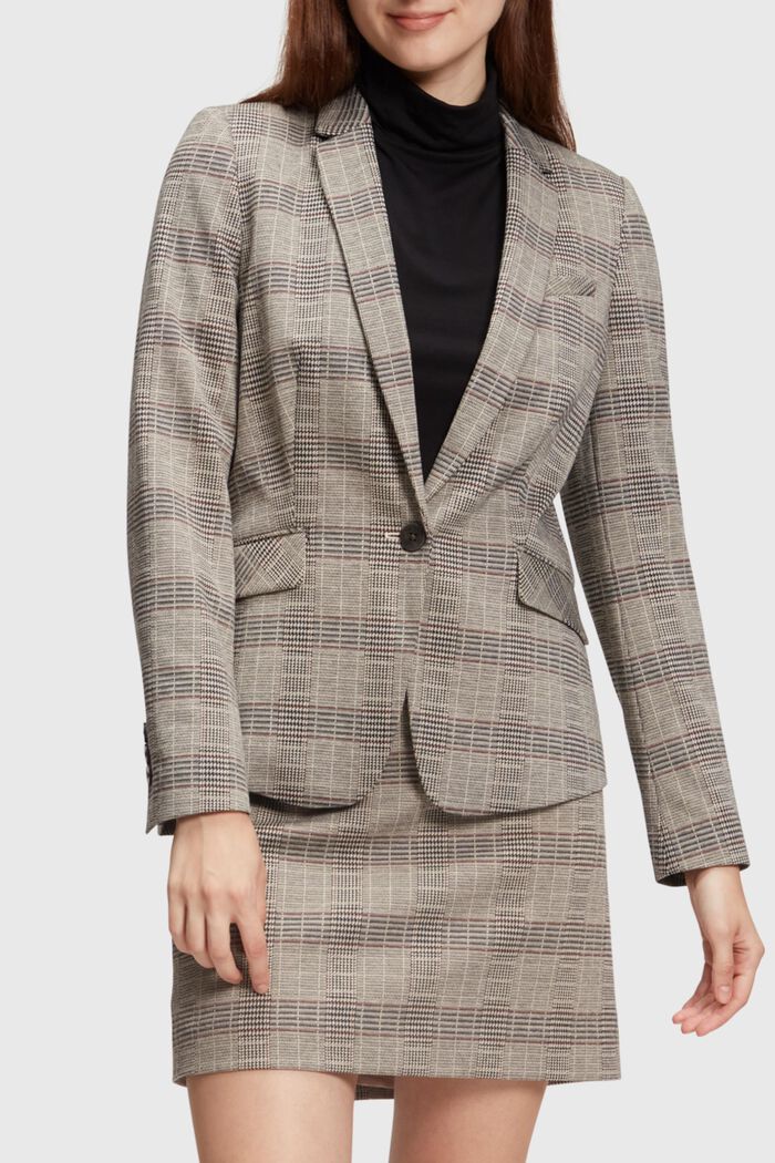 Mix & Match: Prince of Wales checked blazer, BEIGE, detail image number 0