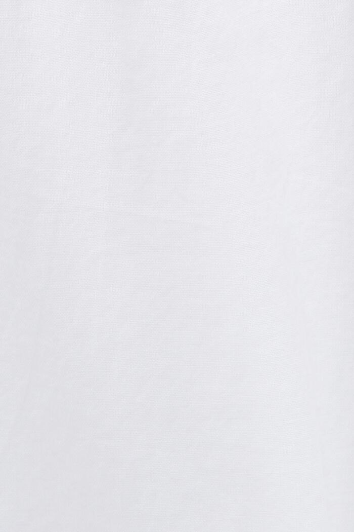 자수 디테일 미니 드레스, 100% 코튼, WHITE, detail image number 4