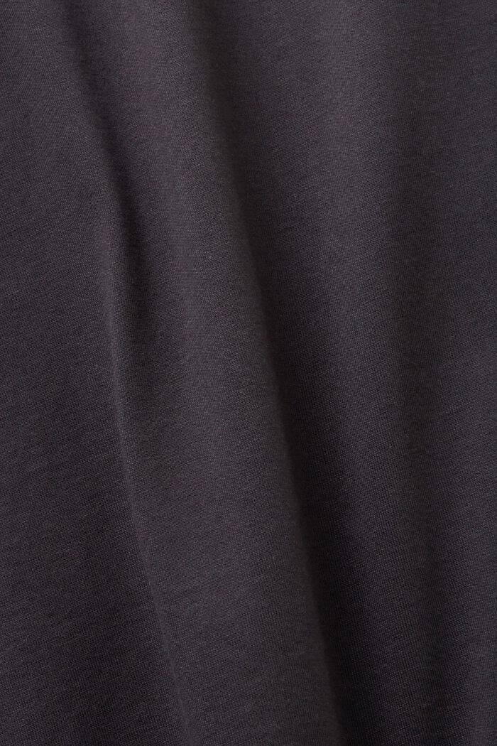 가슴 부위 프린트 코튼 티셔츠, ANTHRACITE, detail image number 5