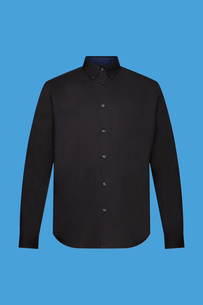 Button-down shirt, BLACK, detail image number 6