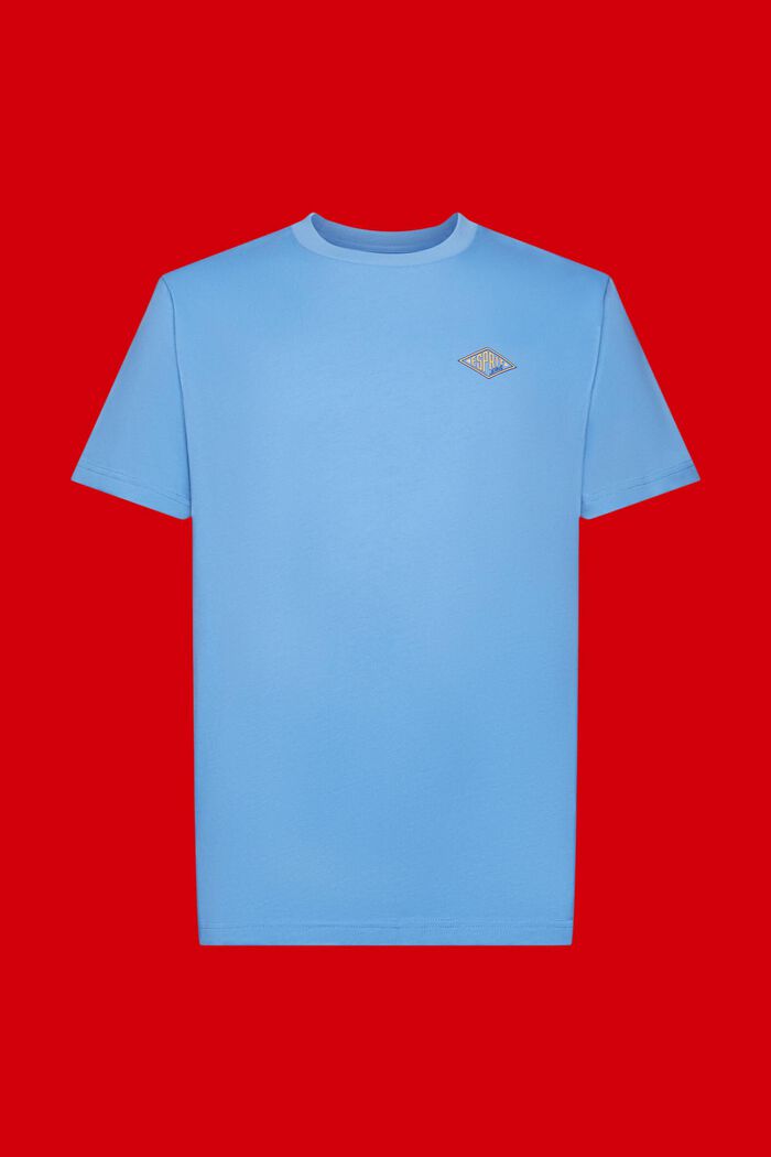 로고 프린트 티셔츠, LIGHT BLUE LAVENDER, detail image number 5