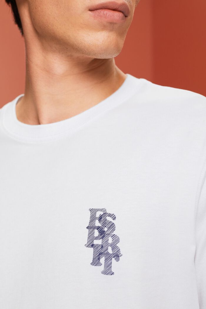 로고 티셔츠, 100% 코튼, WHITE, detail image number 2