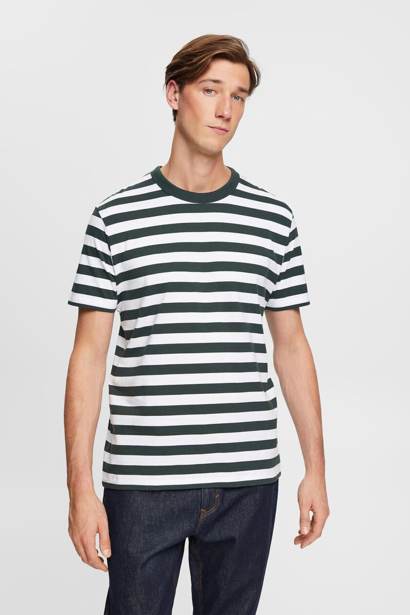 Striped crewneck T-shirt