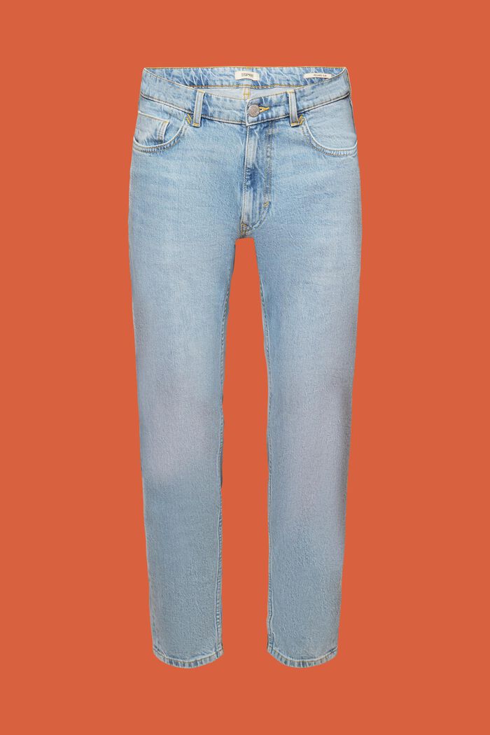 Relaxed slim fit jeans, BLUE LIGHT WASHED, detail image number 8