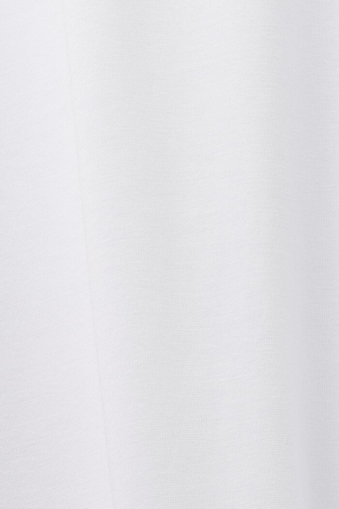 레트로 로고 프린트 저지 티셔츠, WHITE, detail image number 5